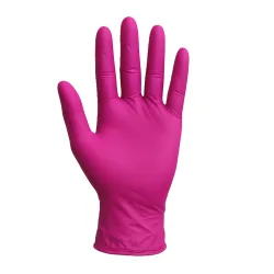 Rękawiczki nitrylowe RÓŻOWE rozmiar L - 100 szt.